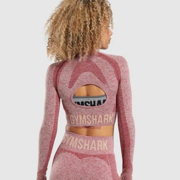 Gymshark Seamless Open Back Crop Top Size Small - Picture 1 of 8